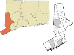 Location within the Western Connecticut Planning Region and the state of Connecticut