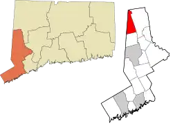 Sherman's location within the Western Connecticut Planning Region and the state of Connecticut