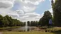 The Kaiserhain pond and the Florianturm