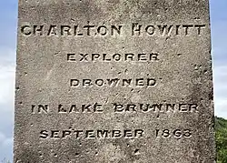 Charlton Howitt inscription