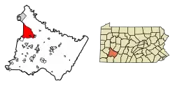 Location of Murrysville in Westmoreland County, Pennsylvania.