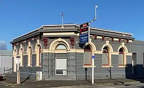 Former Bank of New Zealand building which now houses the Westport News