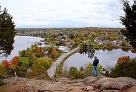 View of Westport from Foley Mountain