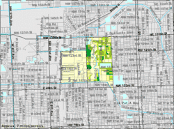 U.S. Census Bureau map showing CDP boundaries