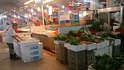 Wet market in Singapore