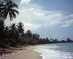 One of Wewak's beaches