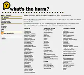 What's The Harm? main page.