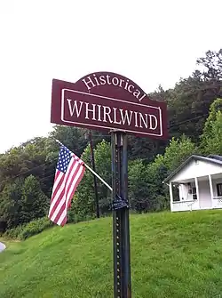 Whirlwind Historical Sign, 2014