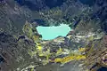 Aerial view of the crater lake in 2005