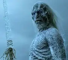 A White Walker with an ice sword, from Game of Thrones