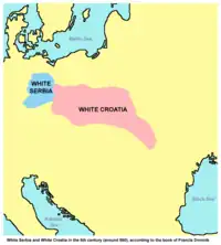 White Croatia and White Serbia around 560, by Francis Dvornik (1949)