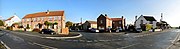 Panoramic shot of High Street, Village Shop and Anchor Inn