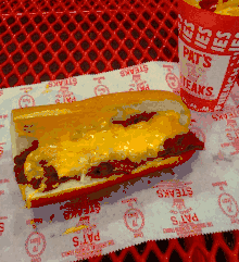 A Philly cheesesteak from Pat's King of Steaks in Philadelphia