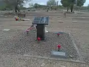 Gravesite of Garth A. Brown in Wickenburg Municipal Cemetery. Brown served as Mayor of Wickenburg from 1970 to 1972.