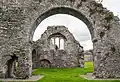 South transept of the friary as seen from the nave, looking south.