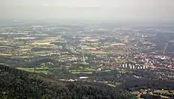 A big part of Cieszyn Silesia seen from the mountain