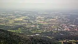 Cieszyn Silesian landscape seen from Wielka Czantoria