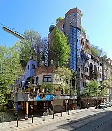 Hundertwasserhaus, Vienna, by Friedensreich Hundertwasser (1983–1985)