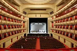 View from the auditorium to the stage