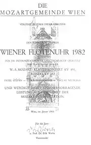 Wiener Flötenuhr 1982