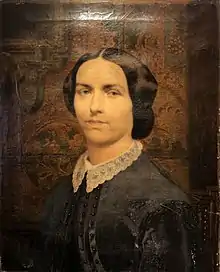 Portrait of wife of Jan Van Rijswijck by P. Van Der Ouderaa, Antw. 1876