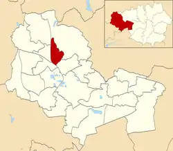 Wigan Central ward within Wigan Metropolitan Borough Council