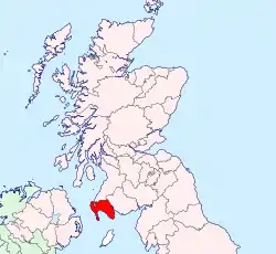 Location of Wigtownshire