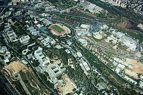 Aerial view of Givat Ram