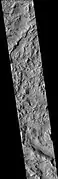 West side of Cerulli crater, as seen by CTX camera on MRO.