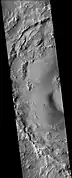 Eddie crater, as seen by CTX camera on MRO