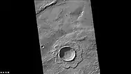 Resen Crater, as seen by CTX camera (on Mars Reconnaissance Orbiter).