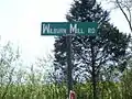 Wilburn Mill Road Sign, Fall River Community, Tennessee