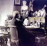 The emperor at his desk, 1880