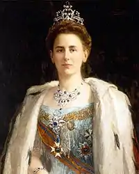 Portrait of Queen Wilhelmina in 1898