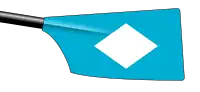 Image showing the rowing club's blade colours