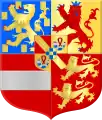 Coat of arms of William the Silent as Prince of Orange from 1544 to 1582, and his eldest son Philip William