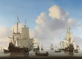 Dutch Ships in a Calm Sea, c. 1665, Rijksmuseum Amsterdam