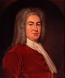 A half length color portrait of William Burnet.