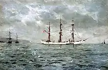 At Anchor, oil on canvas