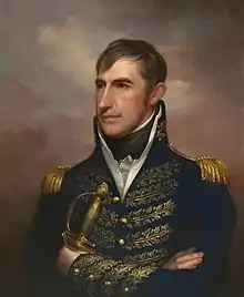 Painting of a young man in military uniform