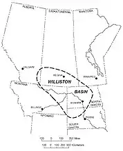 Location of Williston Basin (USGS)