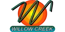 W in an orange circle above the text "Willow Creek"
