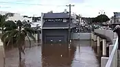 Wilsons River in moderate flood at Lismore, NSW, 5 June 2016 (2)