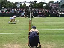 Image 5Wimbledon ball girl at the net, 2007. (from Wimbledon Championships)