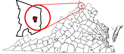 State map highlighting Winchester