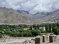 Glacially-carved wind gap in Karu Valley, Ladakh, NW Indian Himalaya