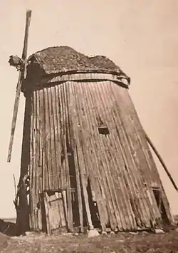 Windmill in Chodorówka Stara. It was demolished before 1981.