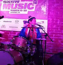 Performing at SXSW 2016 with Windy City.