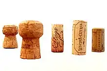 An assortment of wine corks