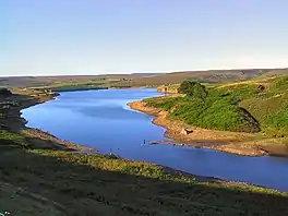 Image of an upland lake surrounded by moorland